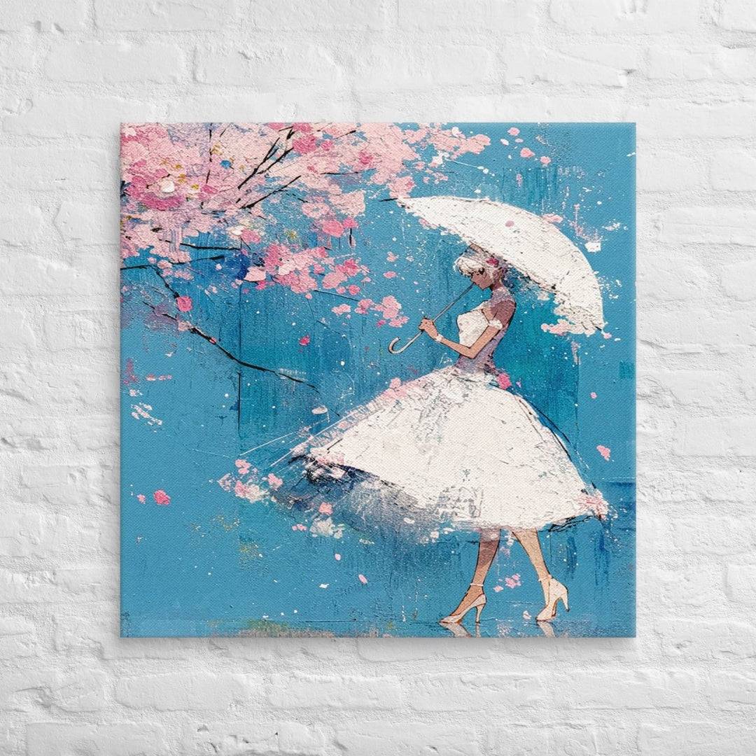 Petals in the Rain Canvas Wall Art - Polendo Design Petals in the Rain canvas wall art