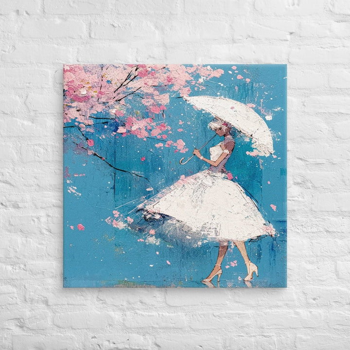 Petals in the Rain Canvas Wall Art - Polendo Design Petals in the Rain canvas wall art