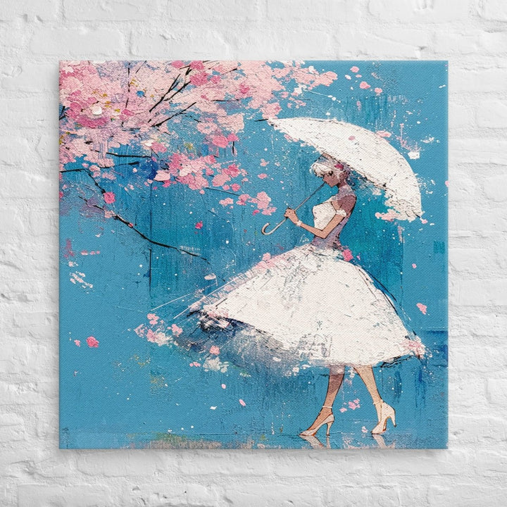 Petals in the Rain Canvas Wall Art - Polendo Design Petals in the Rain canvas wall art