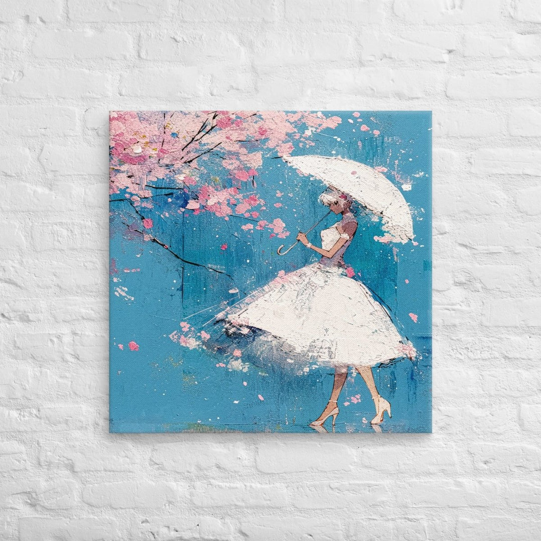 Petals in the Rain Canvas Wall Art - Polendo Design Petals in the Rain canvas wall art