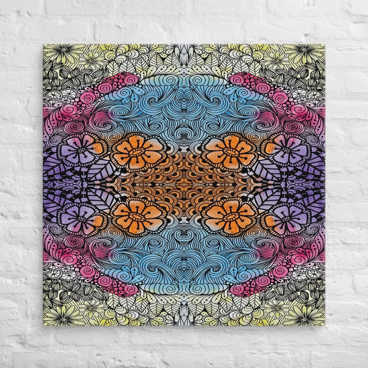 Cathedral Bloomwave Canvas Wall Art by Polendo Design - Polendo Design Cathedral Bloomwave canvas wall art