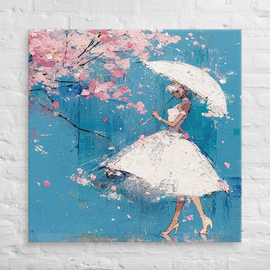 Petals in the Rain Canvas Wall Art - Polendo Design Petals in the Rain canvas wall art
