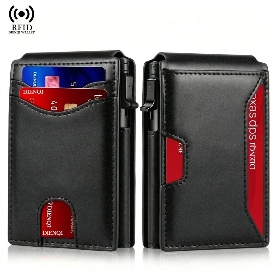 Carbon Fiber RFID Wallet Card Holder - Polendo Design Carbon Fiber RFID Wallet Card Holder