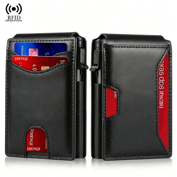 Carbon Fiber RFID Wallet Card Holder - Polendo Design Carbon Fiber RFID Wallet Card Holder