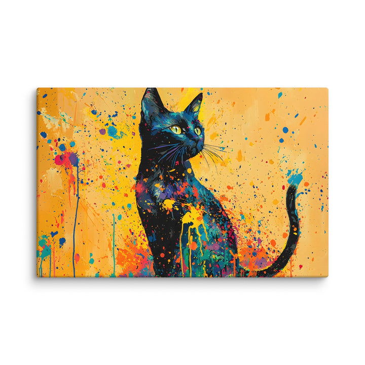 Chromatic Guardian Abstract Wall Art Canvas Print - Polendo Design