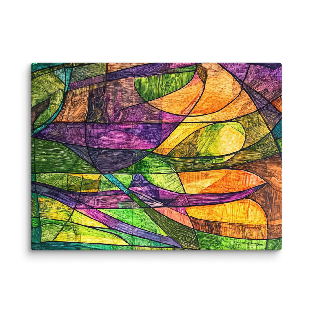 Chromatic Surge Canvas Wall Art - Polendo Design Chromatic Surge Canvas