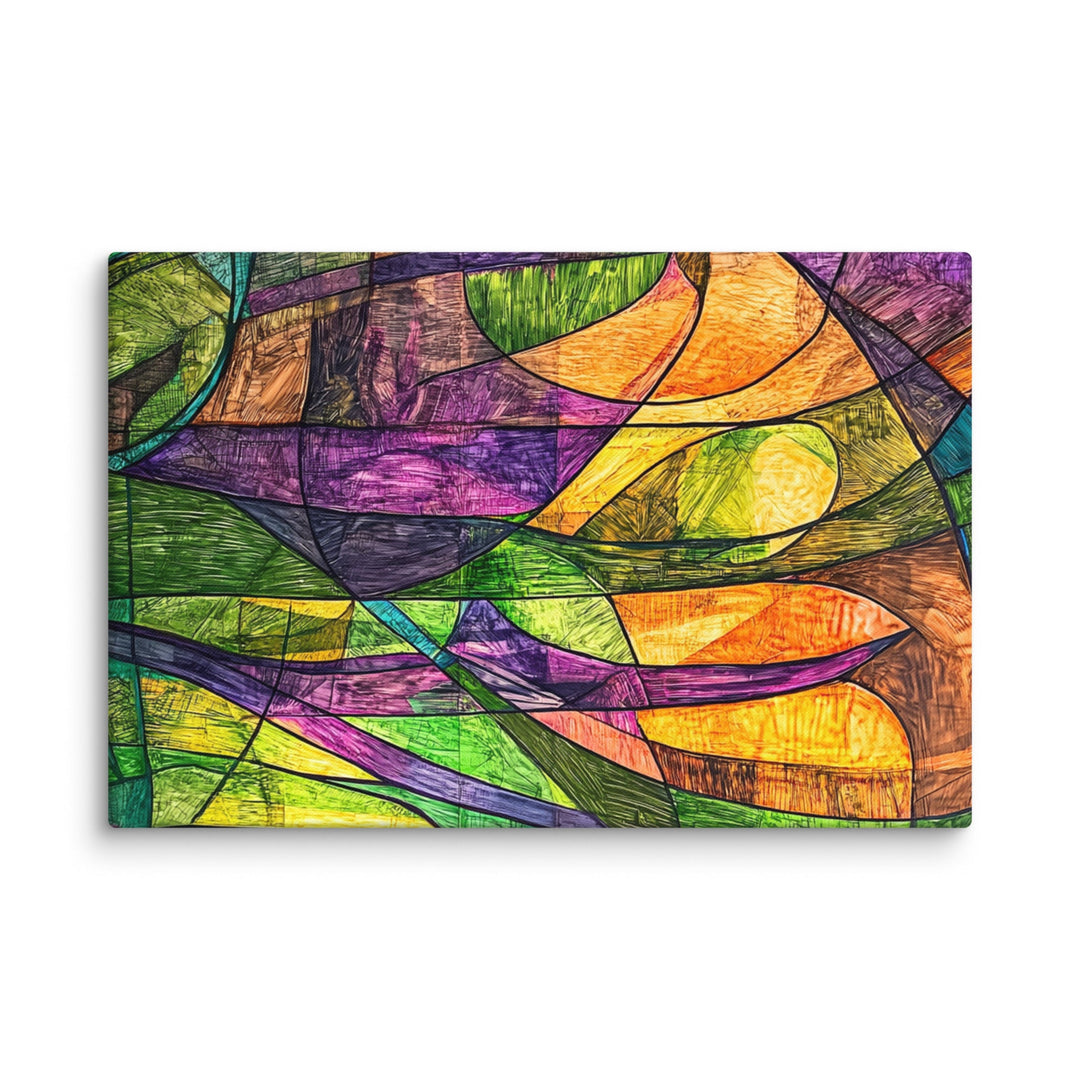 Chromatic Surge Canvas Wall Art - Polendo Design Chromatic Surge Canvas