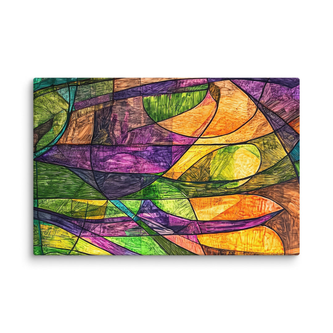 Chromatic Surge Canvas Wall Art - Polendo Design Chromatic Surge Canvas