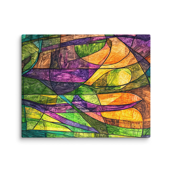 Chromatic Surge Canvas Wall Art - Polendo Design Chromatic Surge Canvas