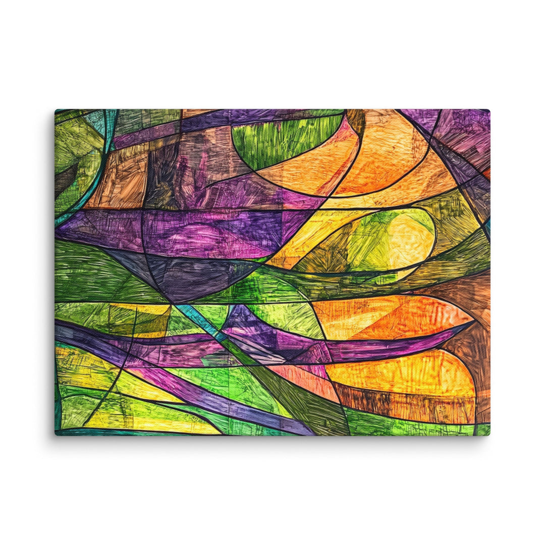 Chromatic Surge Canvas Wall Art - Polendo Design Chromatic Surge Canvas
