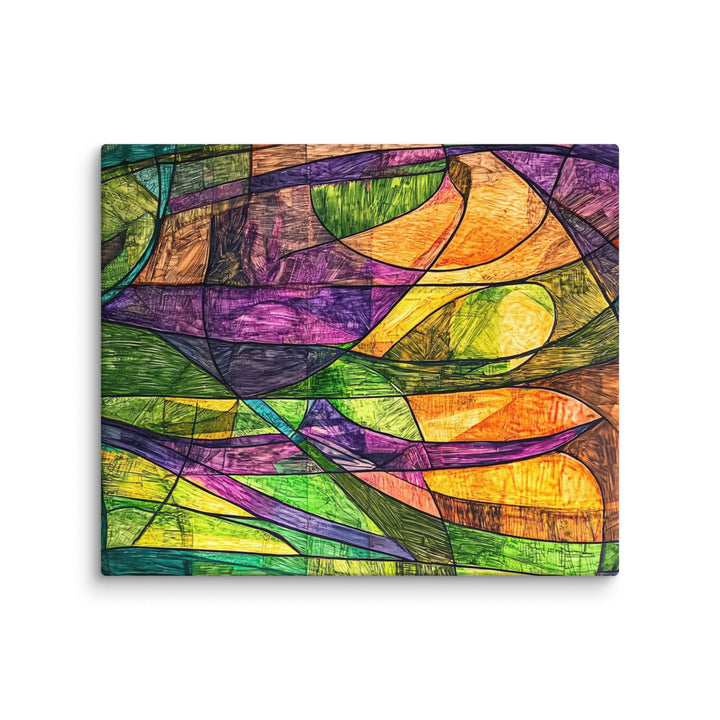 Chromatic Surge Canvas Wall Art - Polendo Design Chromatic Surge Canvas