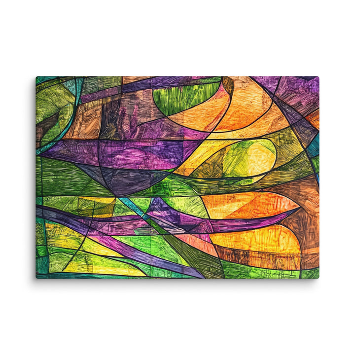 Chromatic Surge Canvas Wall Art - Polendo Design Chromatic Surge Canvas