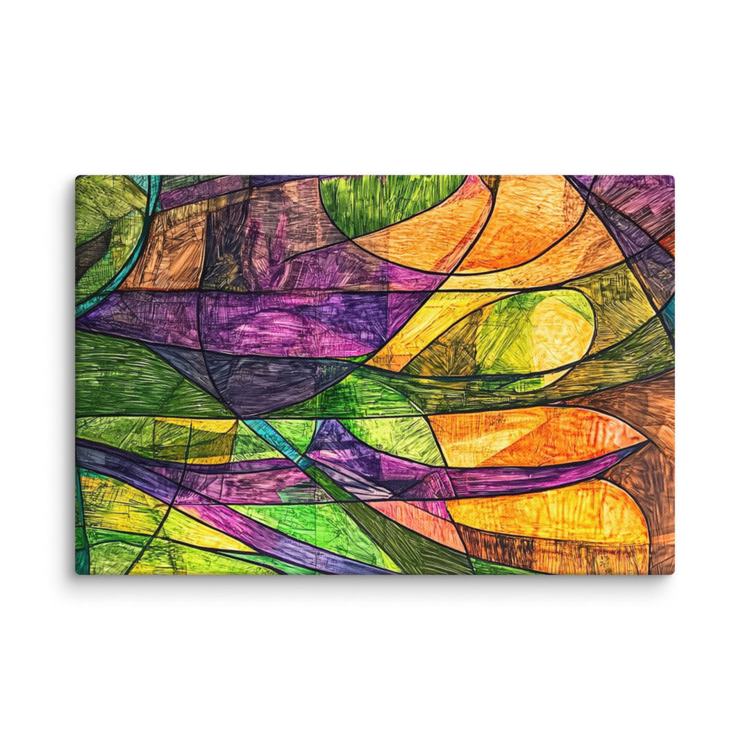 Chromatic Surge Canvas Wall Art - Polendo Design Chromatic Surge Canvas