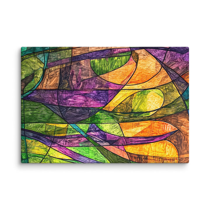 Chromatic Surge Canvas Wall Art - Polendo Design Chromatic Surge Canvas