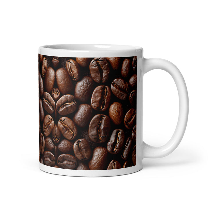 Coffee Bean Coffee Mug – Glossy Ceramic - Polendo Design coffee bean coffee mug