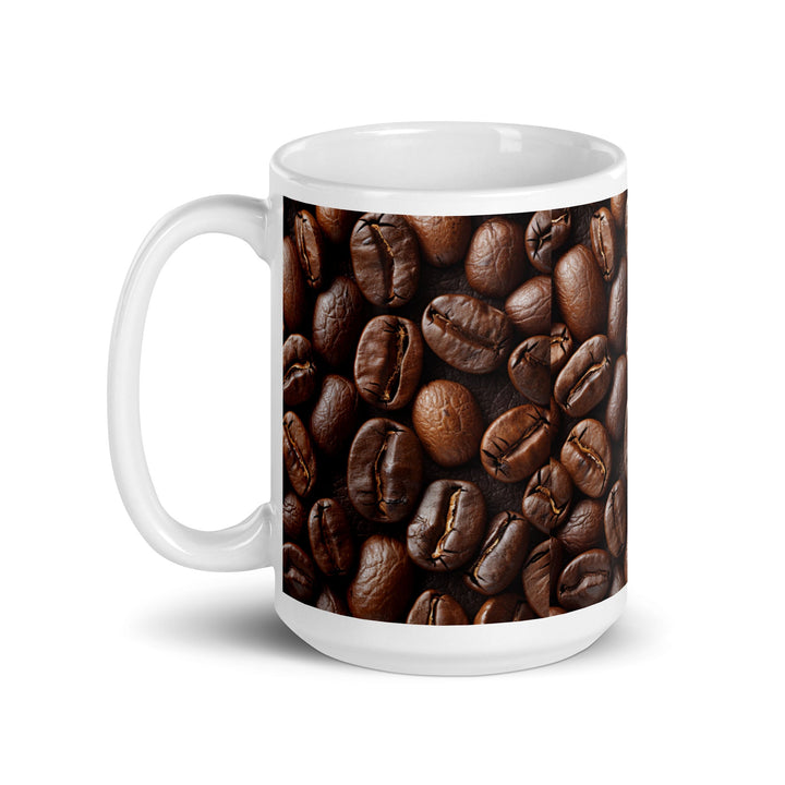 Coffee Bean Coffee Mug – Glossy Ceramic - Polendo Design coffee bean coffee mug