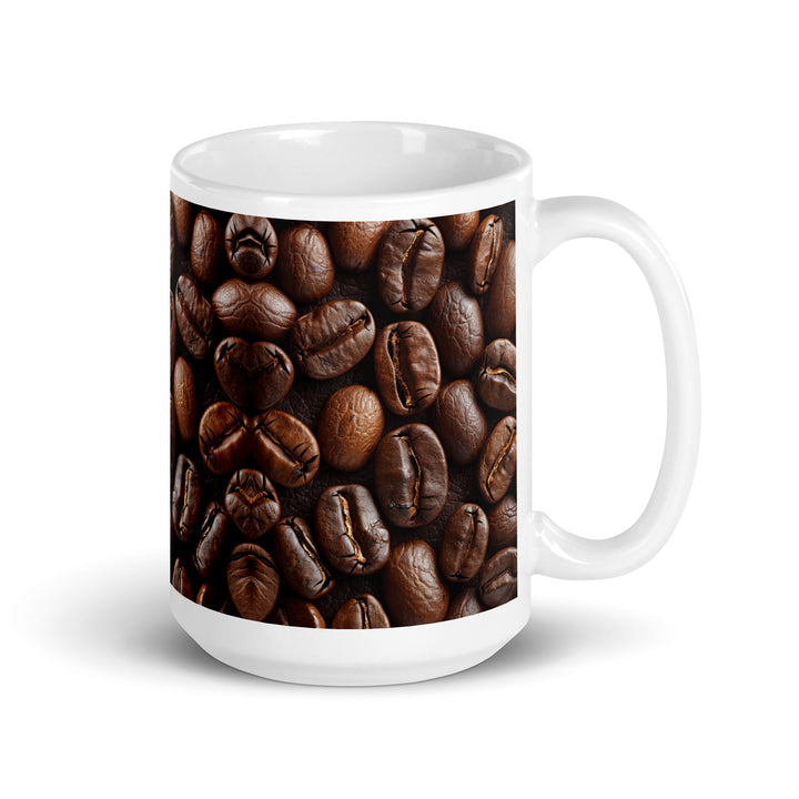 Coffee Bean Coffee Mug – Glossy Ceramic - Polendo Design coffee bean coffee mug