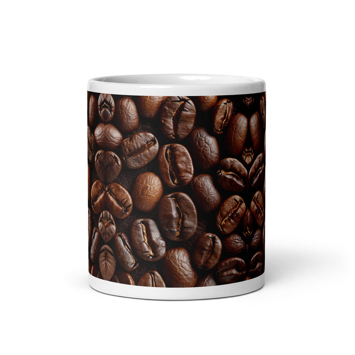 Coffee Bean Coffee Mug – Glossy Ceramic - Polendo Design coffee bean coffee mug