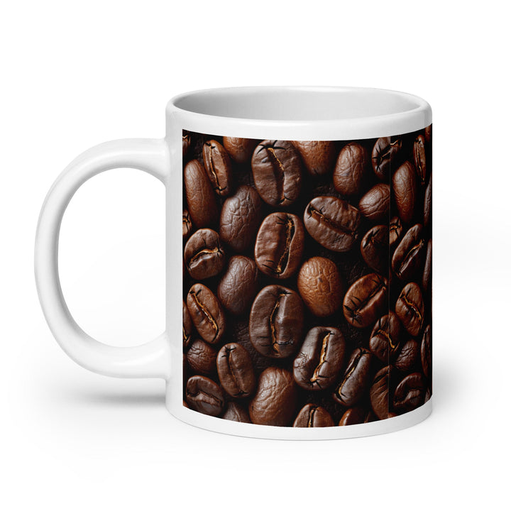 Coffee Bean Coffee Mug – Glossy Ceramic - Polendo Design coffee bean coffee mug
