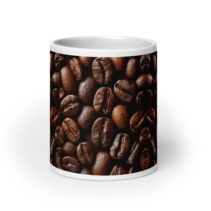 Coffee Bean Coffee Mug – Glossy Ceramic - Polendo Design coffee bean coffee mug