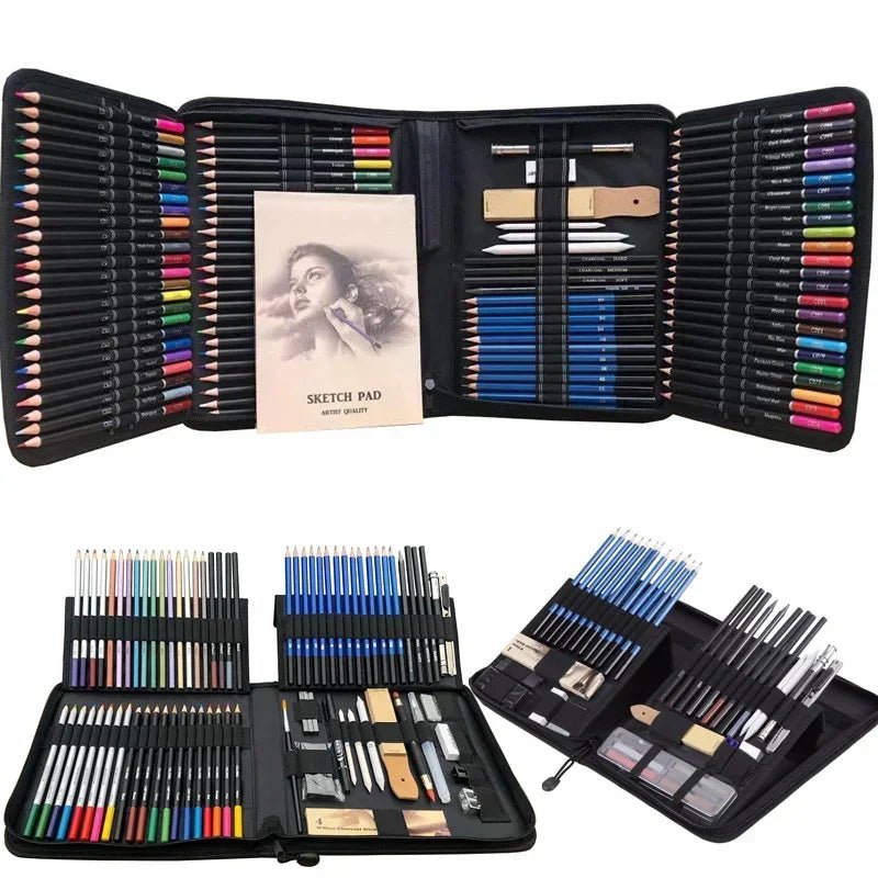 Colored Pencil & Sketching Art Set by Polendo Design - Polendo Design Colored Pencil & Sketching Art Set