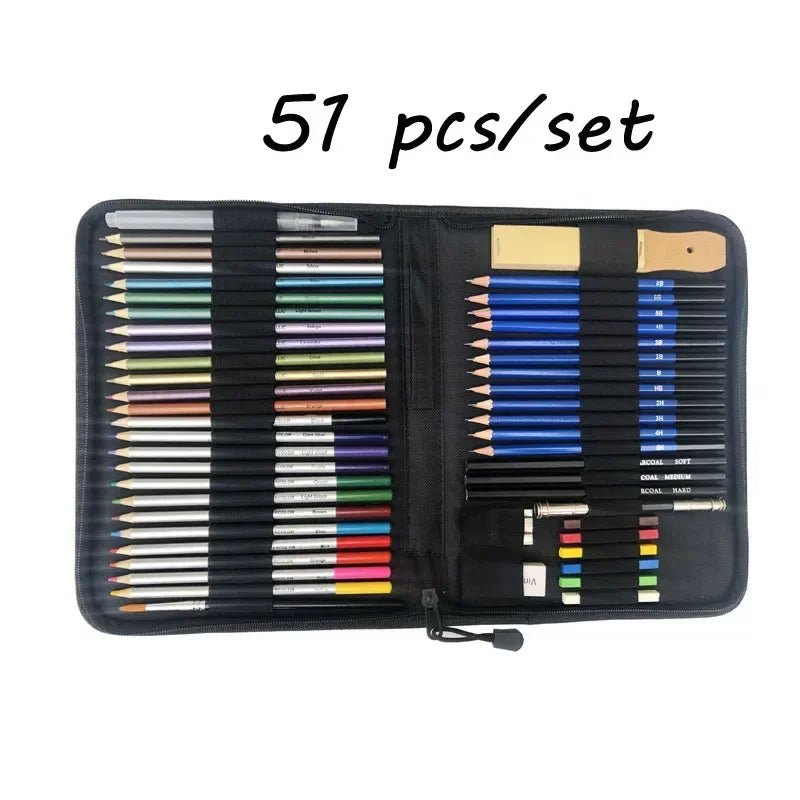 Colored Pencil &amp; Sketching Art Set by Polendo Design - Polendo Design Colored Pencil &amp; Sketching Art Set