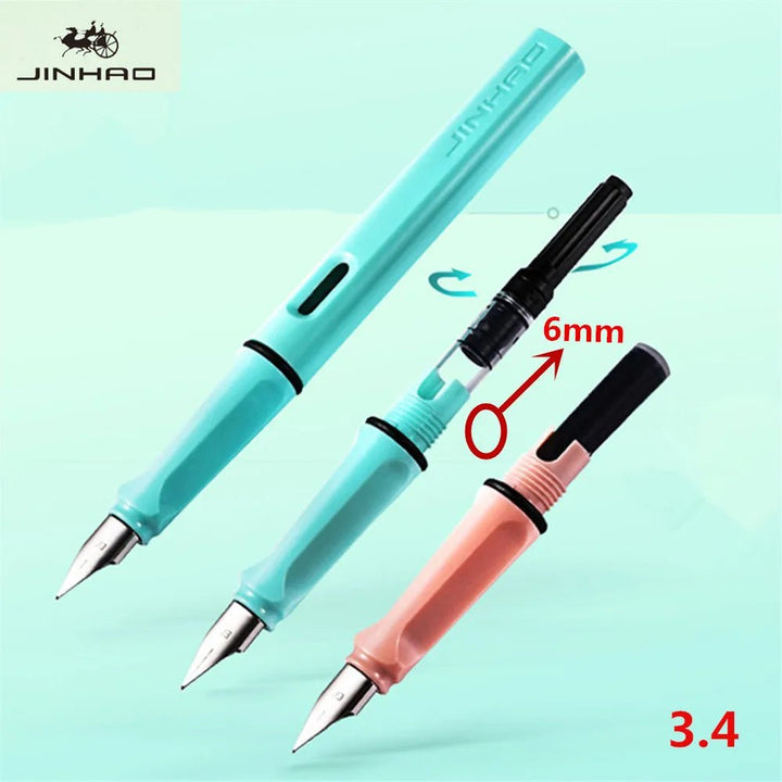 Colorful Student Fountain Pen – 0.5mm Smooth Writing Pen - Polendo Design