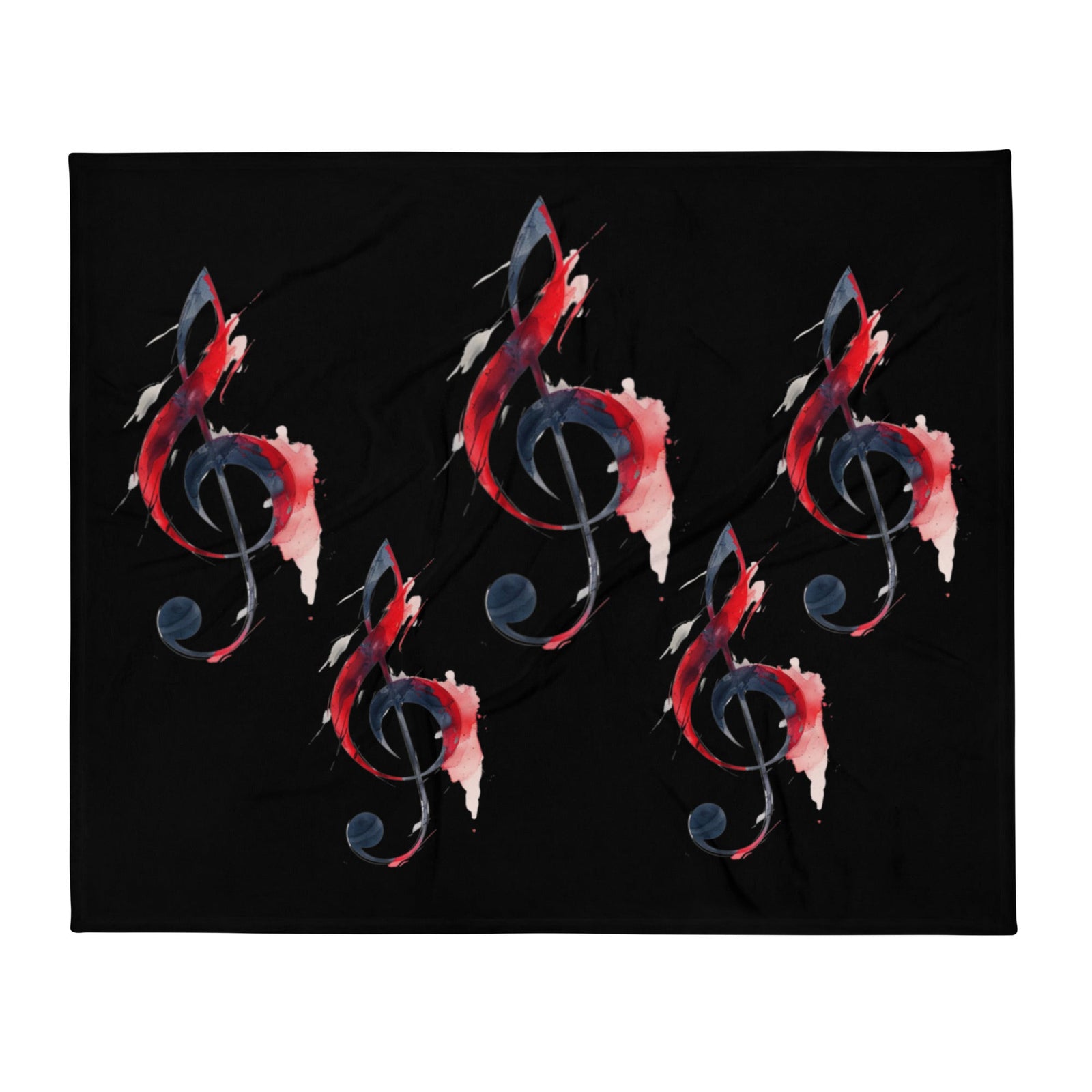 "Comfort Night Note" Throw Blanket - Polendo Design music note throw blanket