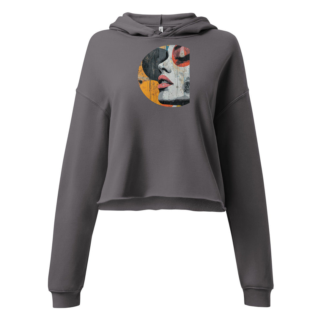 Polendo Silent Expression Crop Hoodie - Polendo Design polendo silent expression crop hoodie