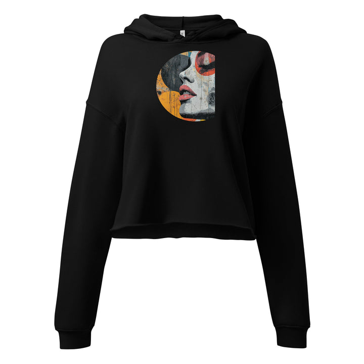 Polendo Silent Expression Crop Hoodie - Polendo Design polendo silent expression crop hoodie