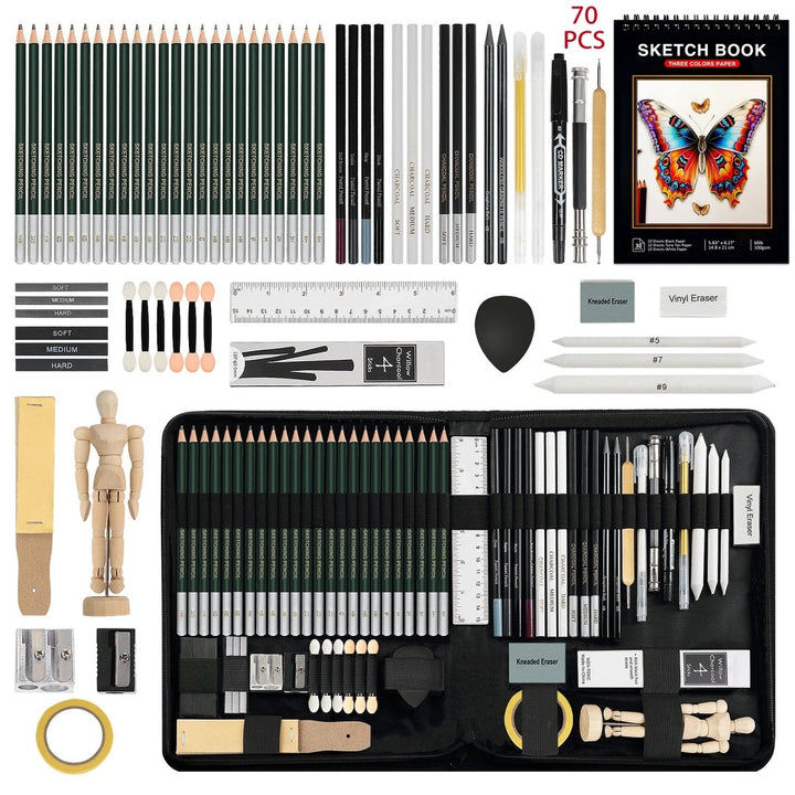 Drawing Sketching &amp; Coloring Pencil Set by Polendo Design - Polendo Design Drawing Sketching &amp; Coloring Pencil Set