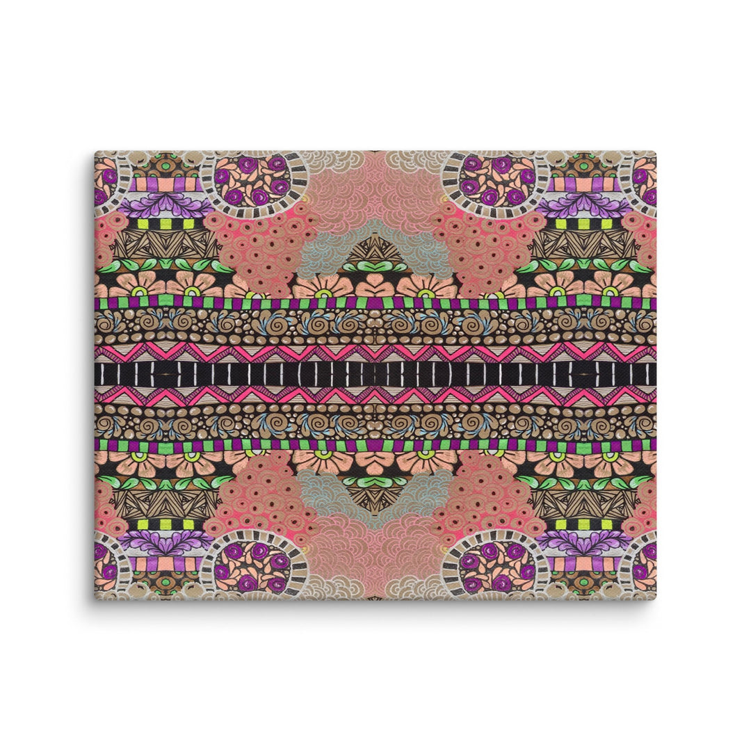 Echo Garden Abstract Canvas Art Print - Polendo Design abstract canvas art