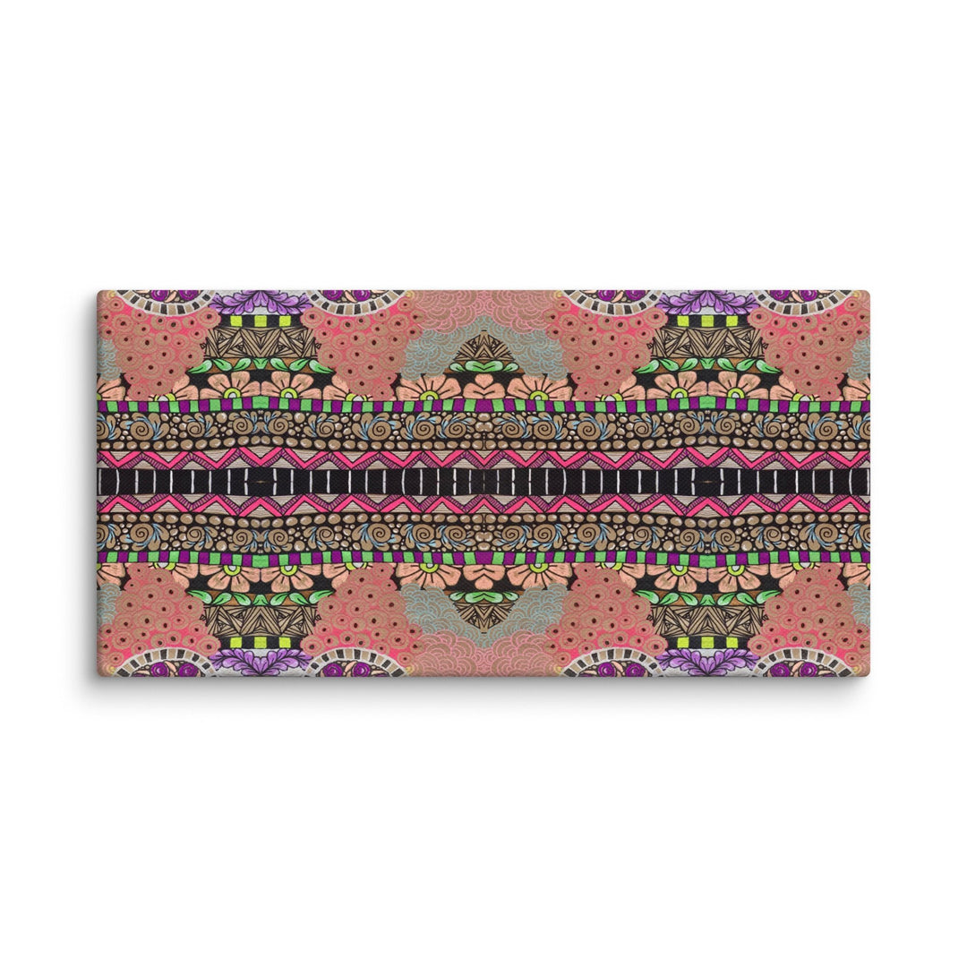 Echo Garden Abstract Canvas Art Print - Polendo Design abstract canvas art