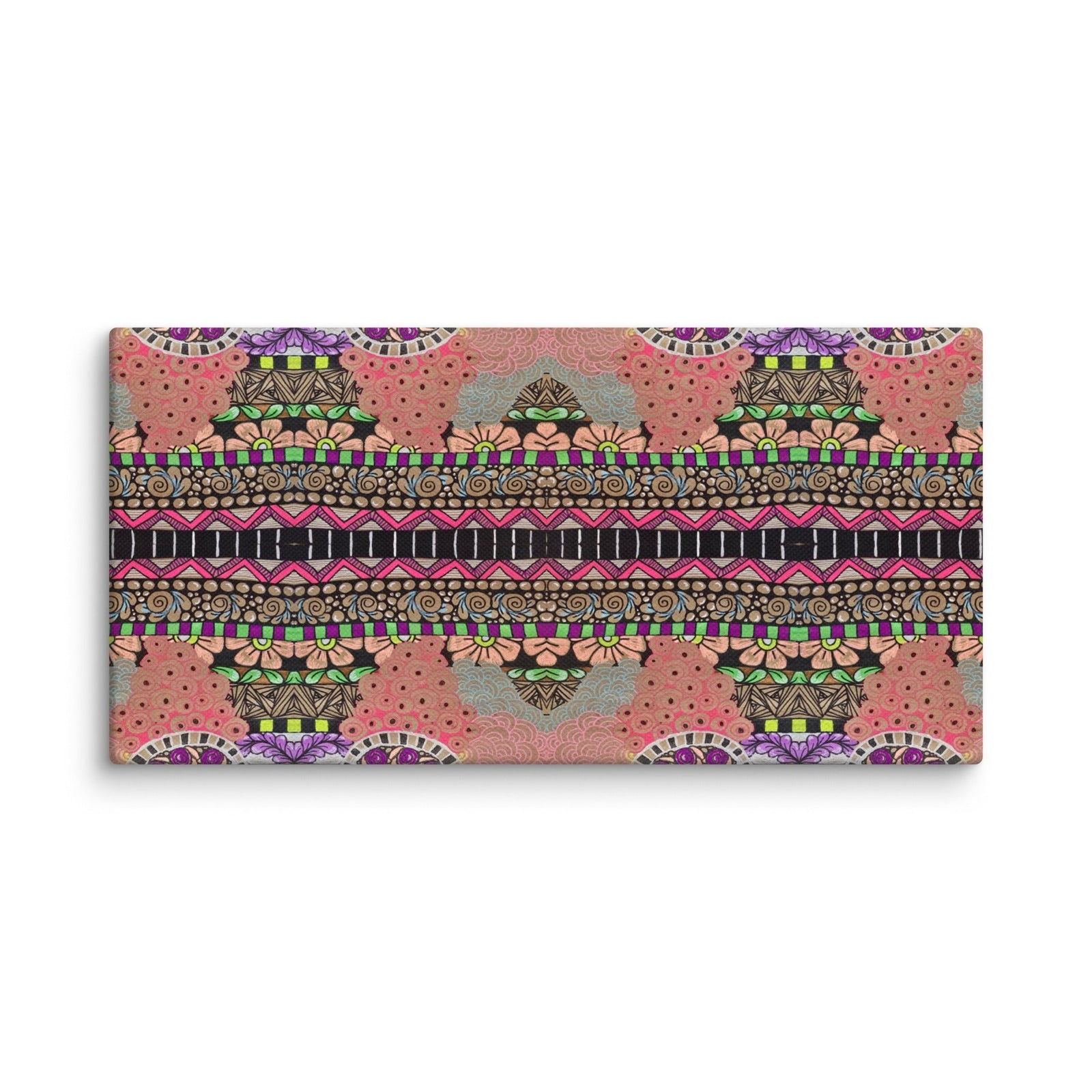 Echo Garden Abstract Canvas Art Print - Polendo Design abstract canvas art