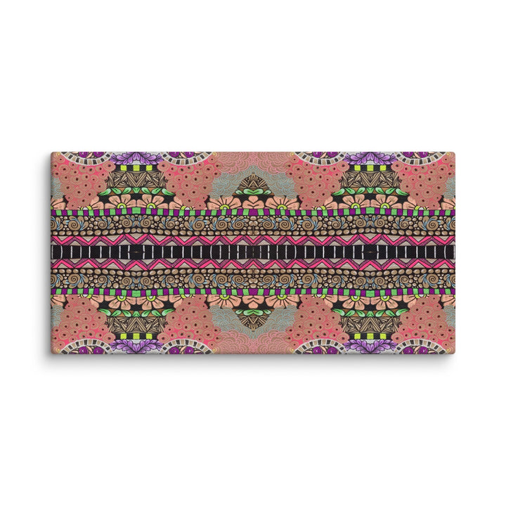 Echo Garden Abstract Canvas Art Print - Polendo Design abstract canvas art