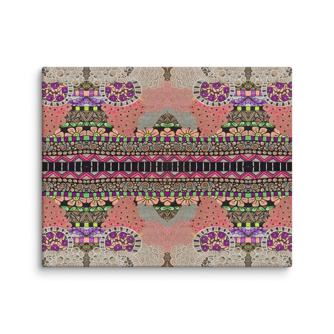 Echo Garden Abstract Canvas Art Print - Polendo Design abstract canvas art