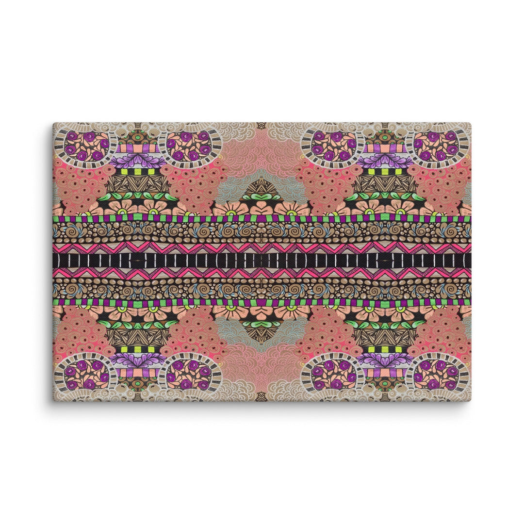 Echo Garden Abstract Canvas Art Print - Polendo Design abstract canvas art