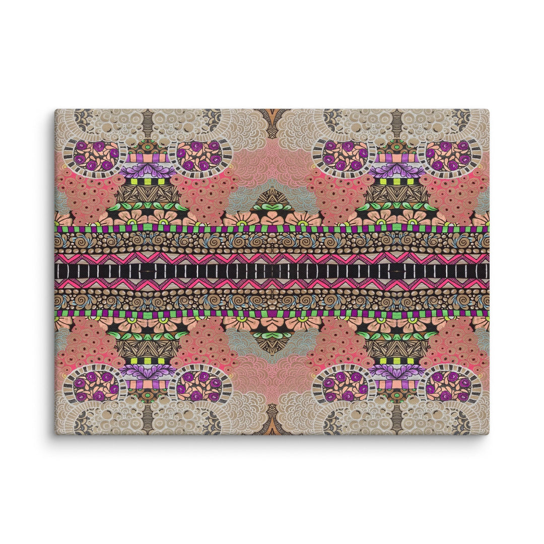 Echo Garden Abstract Canvas Art Print - Polendo Design abstract canvas art