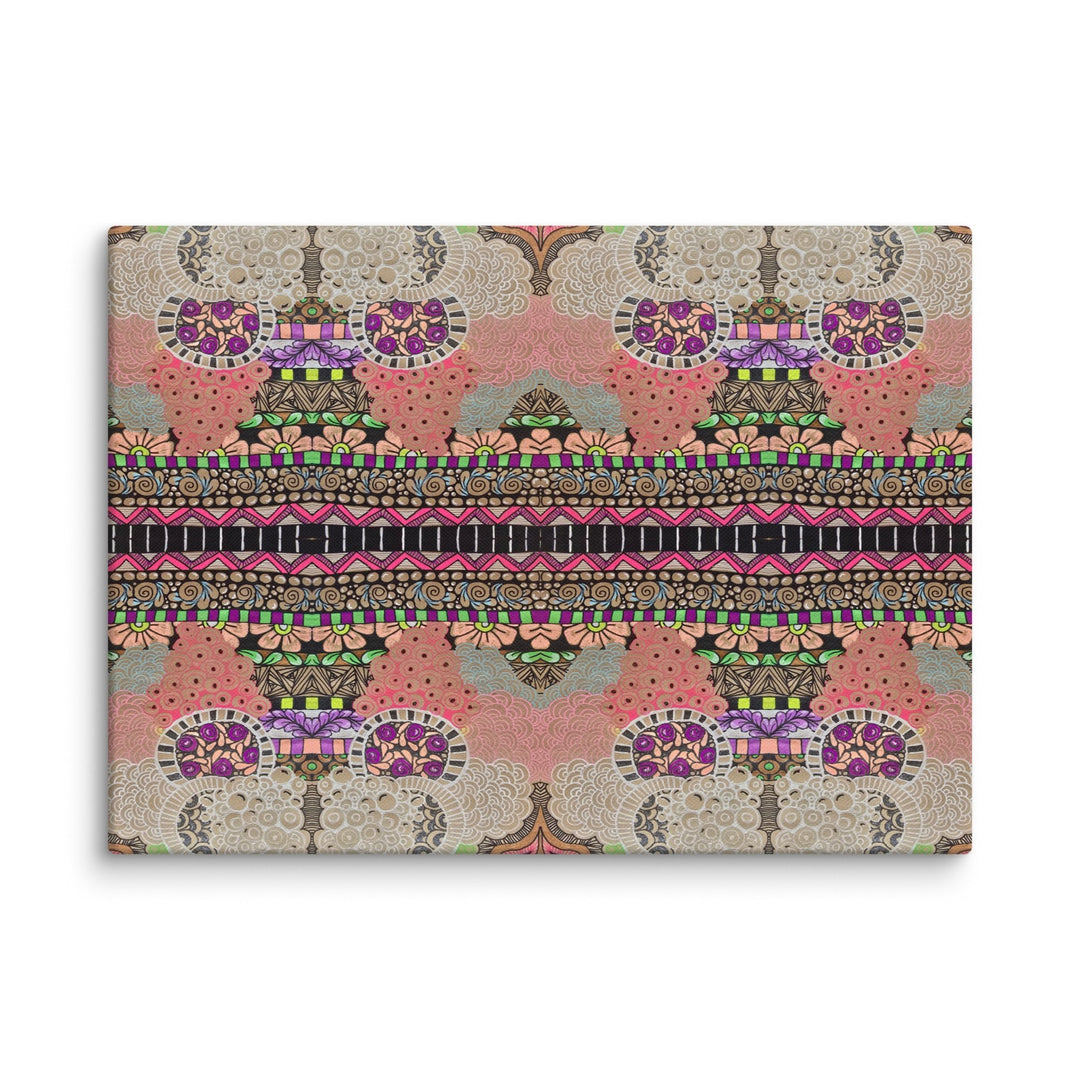 Echo Garden Abstract Canvas Art Print - Polendo Design abstract canvas art