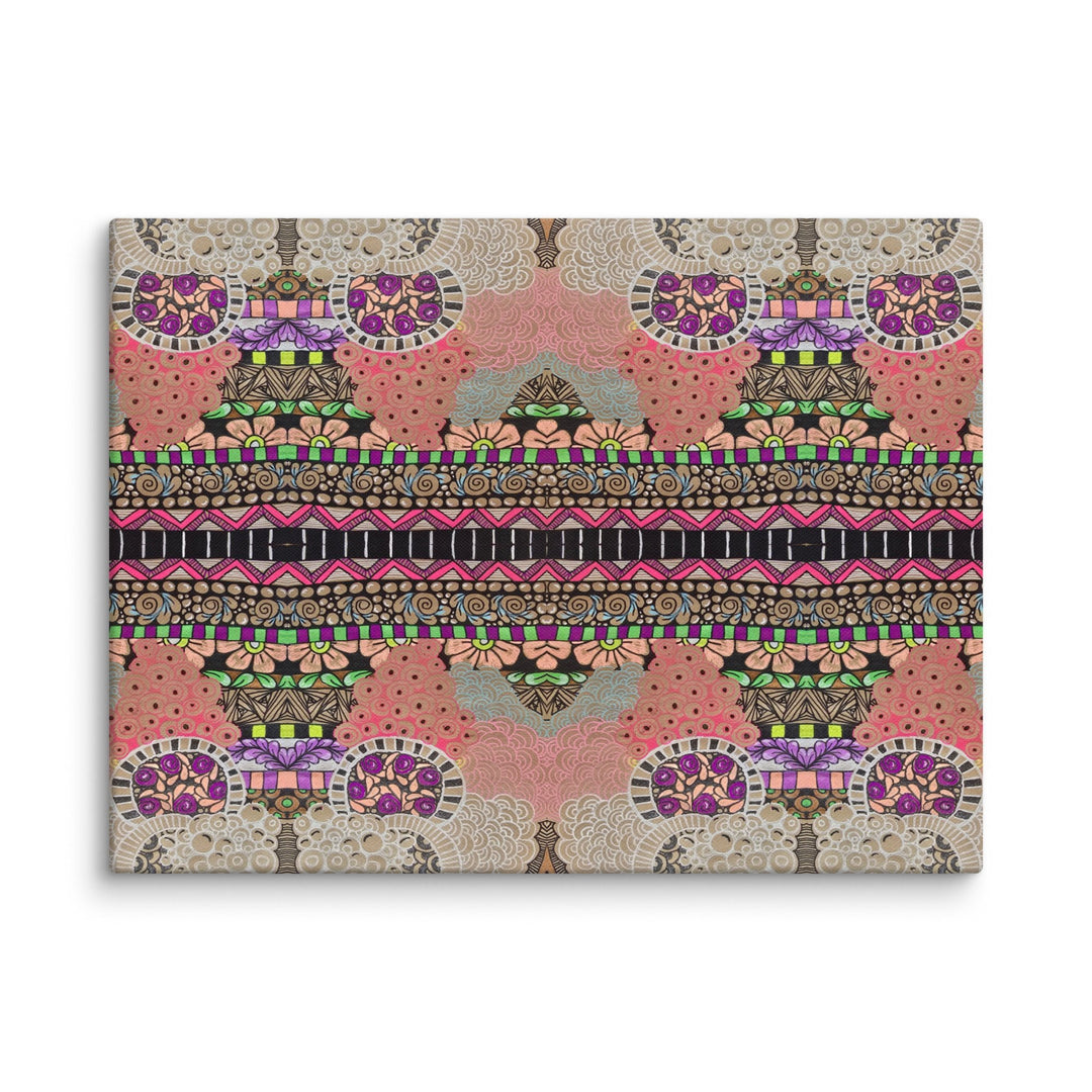 Echo Garden Abstract Canvas Art Print - Polendo Design abstract canvas art