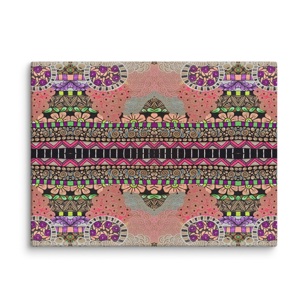 Echo Garden Abstract Canvas Art Print - Polendo Design abstract canvas art