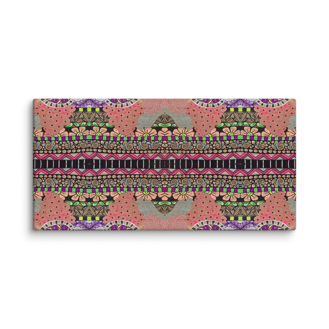 Echo Garden Abstract Canvas Art Print - Polendo Design abstract canvas art