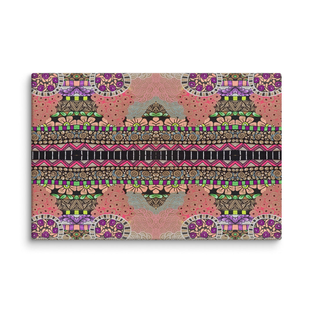 Echo Garden Abstract Canvas Art Print - Polendo Design abstract canvas art
