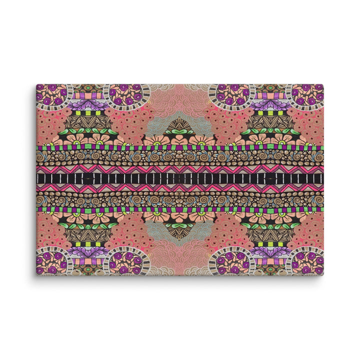 Echo Garden Abstract Canvas Art Print - Polendo Design abstract canvas art
