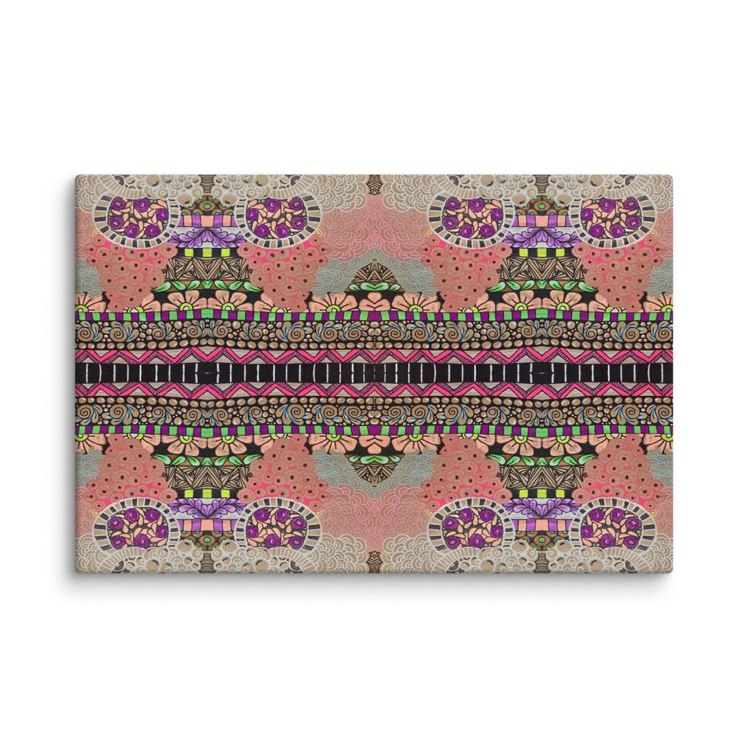 Echo Garden Abstract Canvas Art Print - Polendo Design abstract canvas art