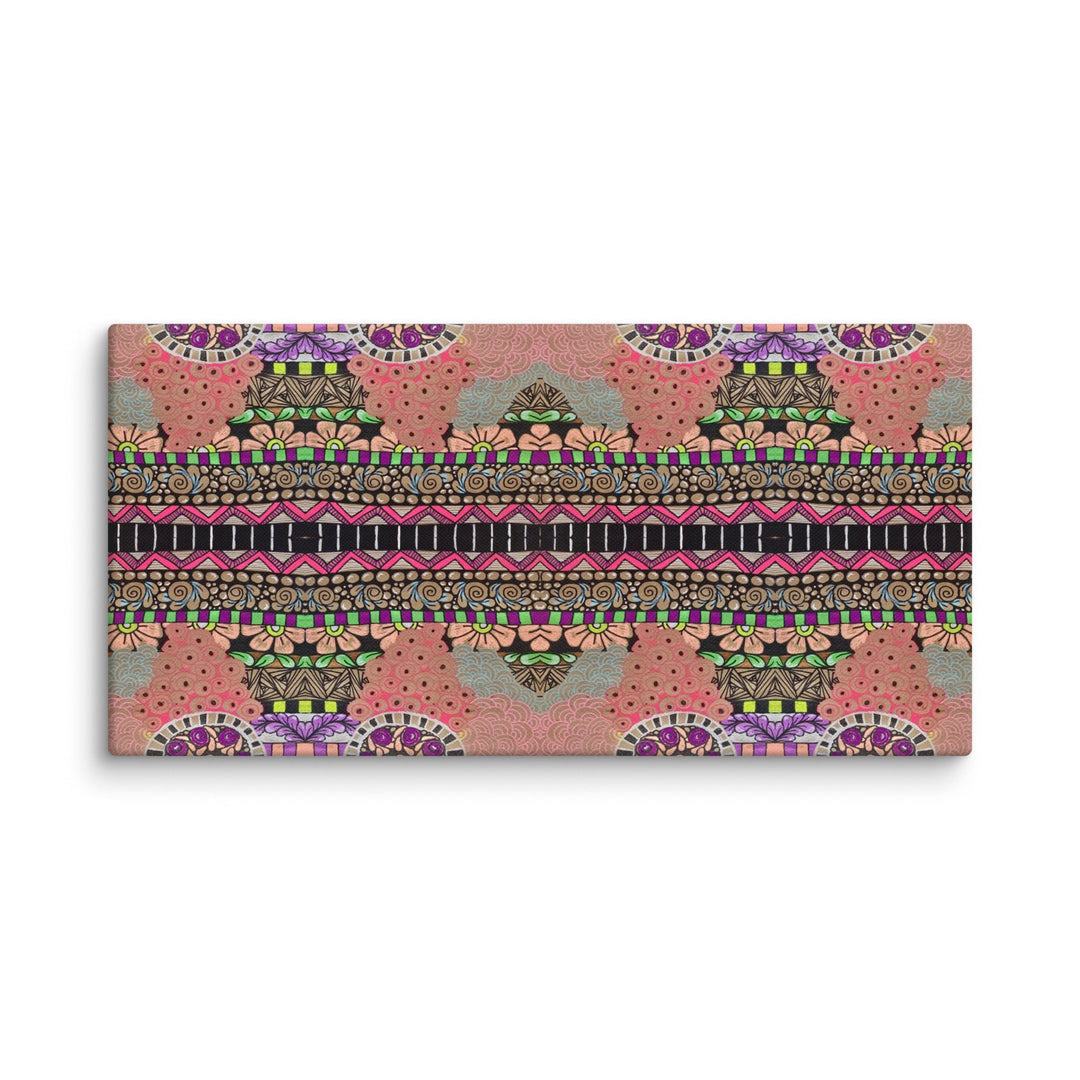 Echo Garden Abstract Canvas Art Print - Polendo Design abstract canvas art