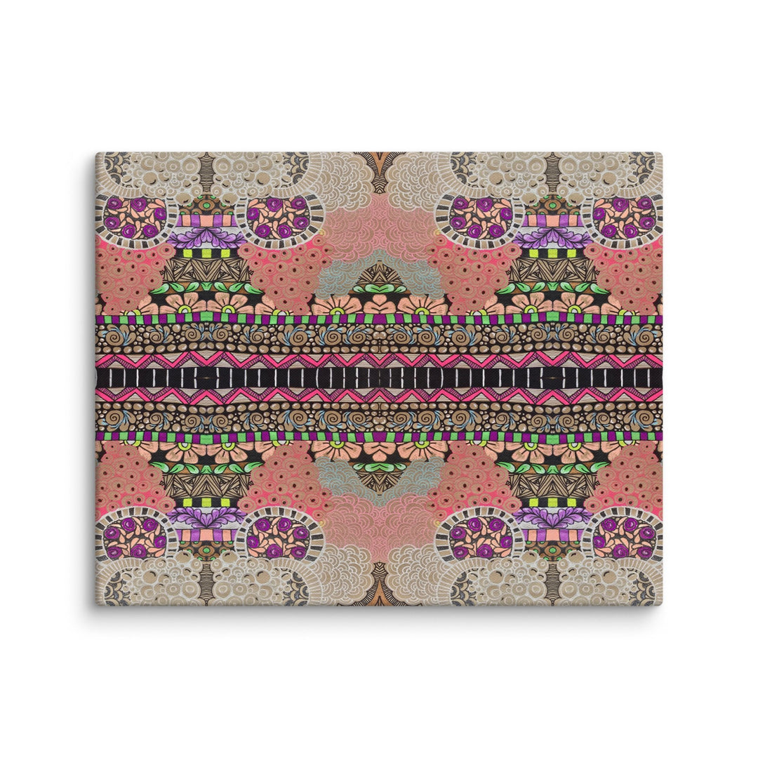 Echo Garden Abstract Canvas Art Print - Polendo Design abstract canvas art
