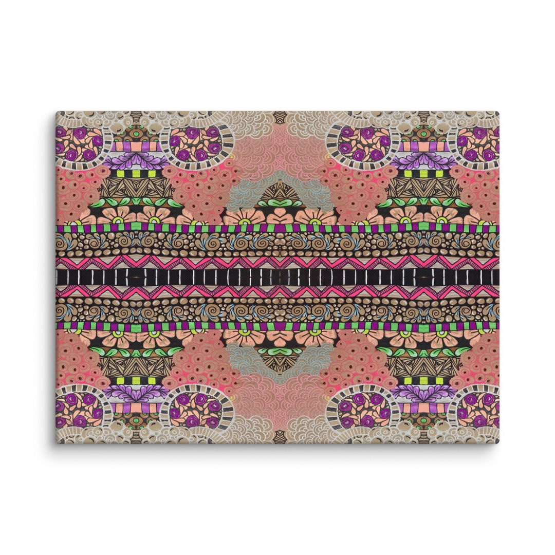 Echo Garden Abstract Canvas Art Print - Polendo Design abstract canvas art