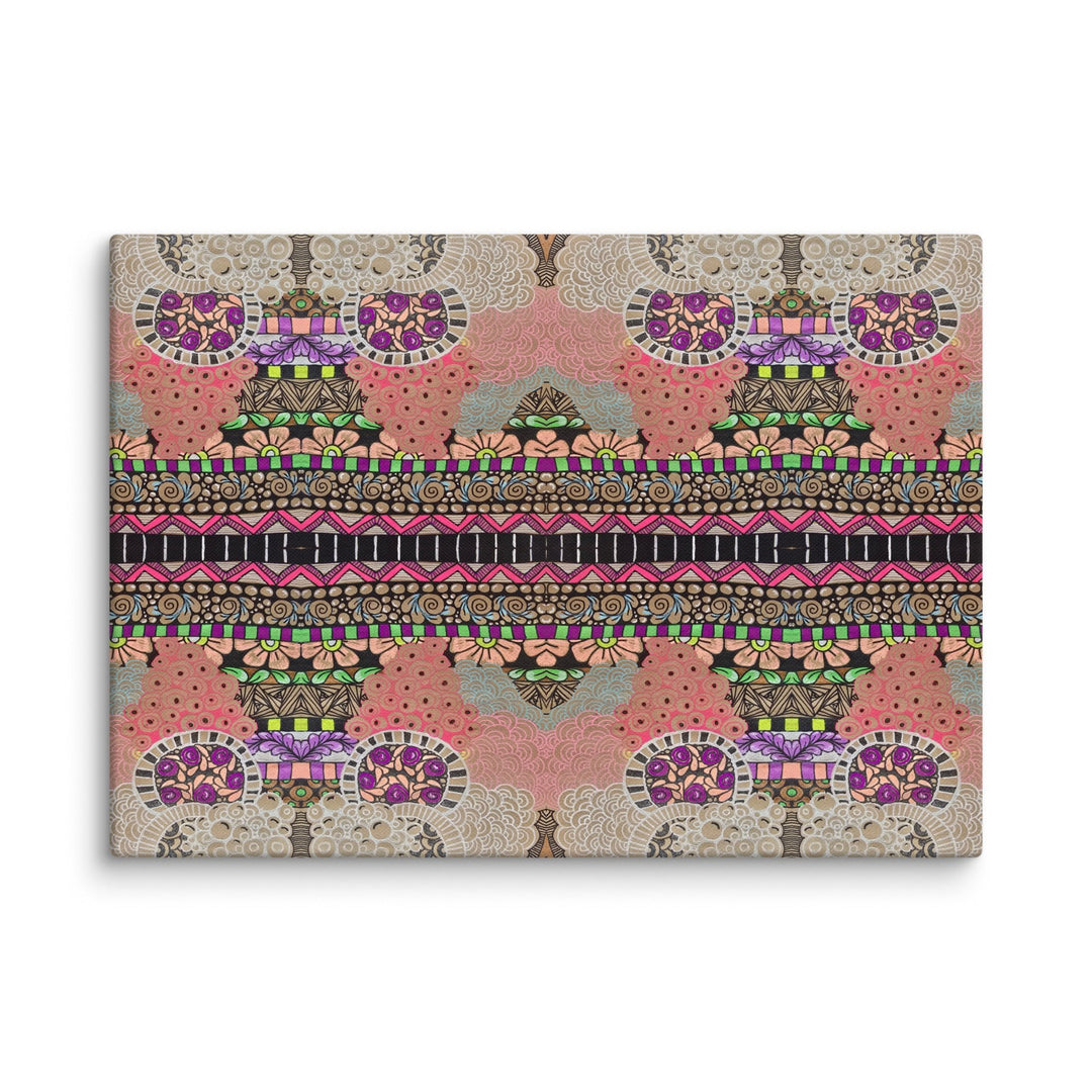 Echo Garden Abstract Canvas Art Print - Polendo Design abstract canvas art