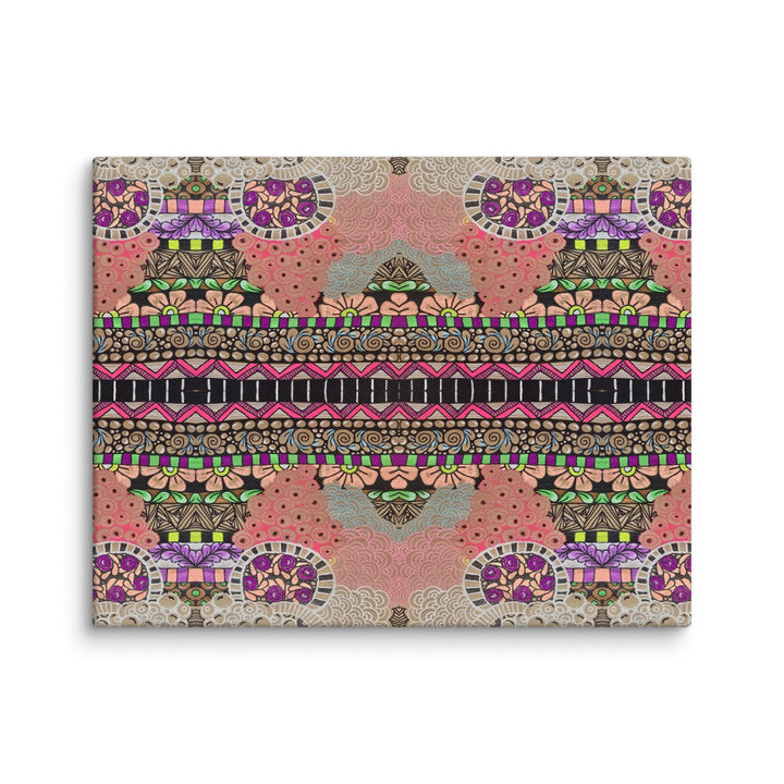 Echo Garden Abstract Canvas Art Print - Polendo Design abstract canvas art
